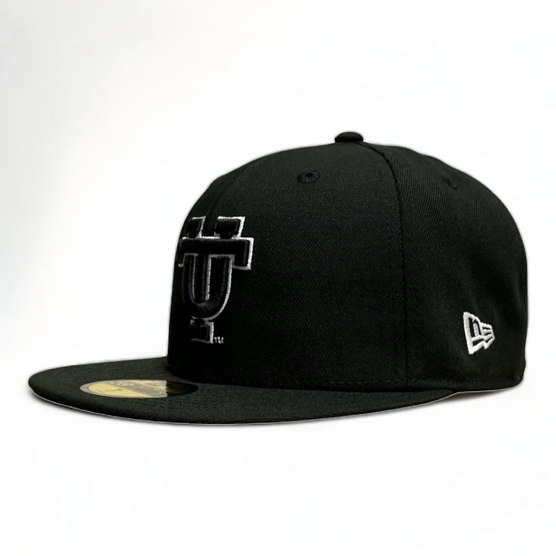 Tennessee Volunteers NCAA All Black 100th Anniversary Patch New Era 59FIFTY Fitted Hat