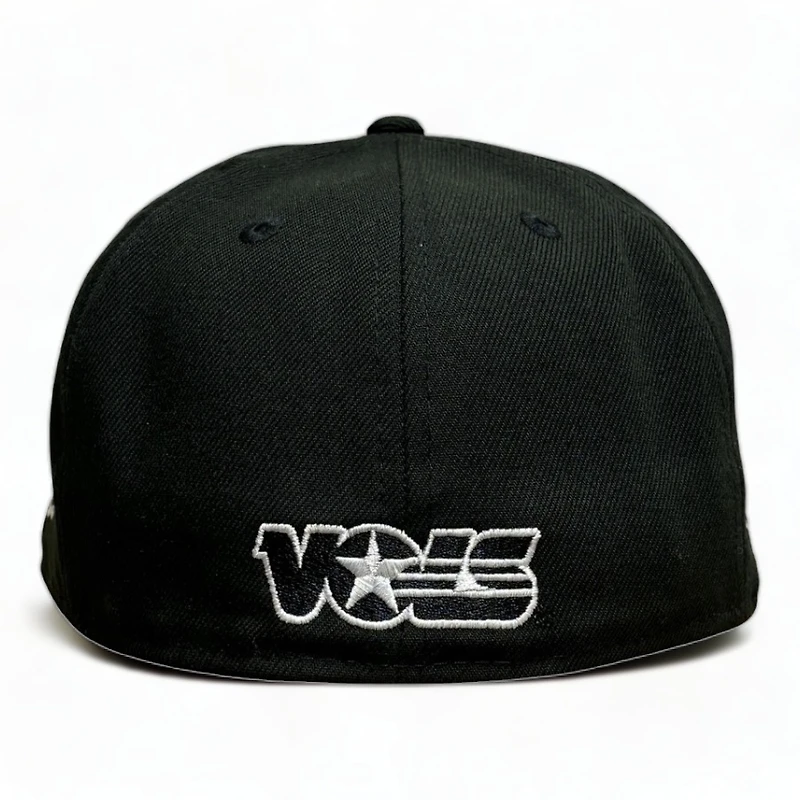 Tennessee Volunteers NCAA All Black 100th Anniversary Patch New Era 59FIFTY Fitted Hat