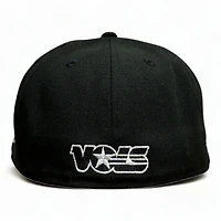 Tennessee Volunteers NCAA All Black 100th Anniversary Patch New Era 59FIFTY Fitted Hat
