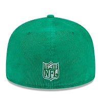 Philadelphia Eagles Green Throwback Corduroy 1987 Pro Bowl Patch Gray UV 59FIFTY Fitted Hat