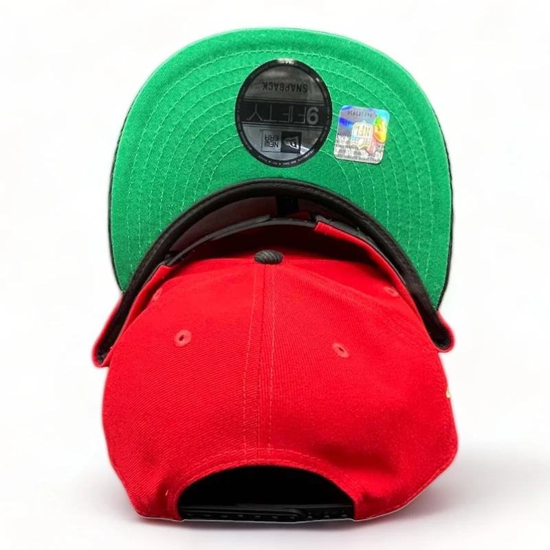 San Francisco 49ers Red Two Tone Cord 75 Years Patch Green UV New Era 9FIFTY Snapback Hat