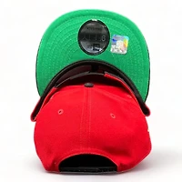 San Francisco 49ers Red Two Tone Cord 75 Years Patch Green UV New Era 9FIFTY Snapback Hat