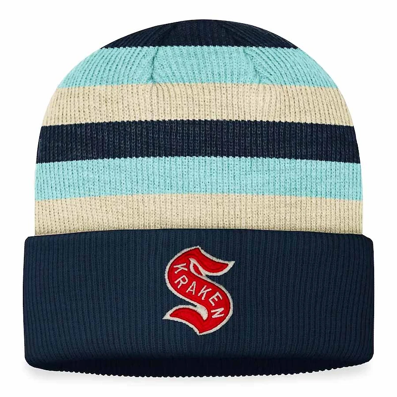 Seattle Kraken Deep Sea Blue 2024 NHL Winter Classic Cuffed Knit Beanie Hat