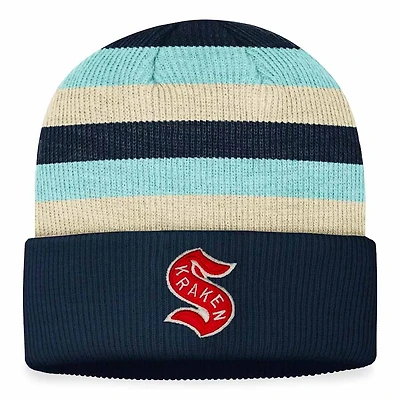 Seattle Kraken Deep Sea Blue 2024 NHL Winter Classic Cuffed Knit Beanie Hat