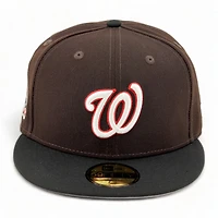 Washington Nationals Burnt Wood Kennedy Memorial Patch Gray UV 59FIFTY Fitted Hat