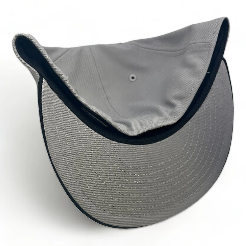 Houston Astros Gray Black Two Tone Side Batty Collection UV New Era 59FIFTY Fitted Hat