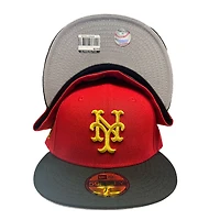 New York Mets Red Black Two Tone King x Nobatty 1964 ASG Patch Gray UV Era 59FIFTY Fitted Hat