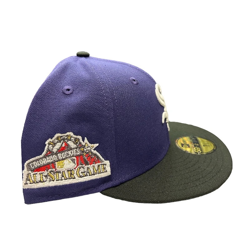 Chicago White Sox Purple Black Two Tone King x Nobatty 1998 ASG Patch Gray UV New Era 59FIFTY Fitted Hat