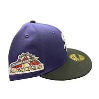 Chicago White Sox Purple Black Two Tone King x Nobatty 1998 ASG Patch Gray UV New Era 59FIFTY Fitted Hat
