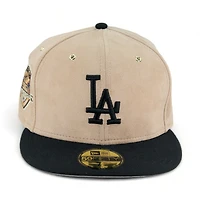 Los Angeles Dodgers Tan Suede Pro Image Exclusive 50th Patch Gray UV 59FIFTY Fitted Hat