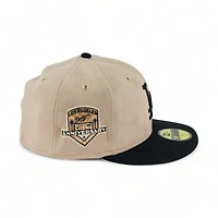 Los Angeles Dodgers Tan Suede Pro Image Exclusive 50th Patch Gray UV 59FIFTY Fitted Hat