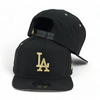 Los Angeles Dodgers Black Metallic Gold New Era A-Frame 9FIFTY Snapback Hat