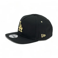 Los Angeles Dodgers Black Metallic Gold New Era A-Frame 9FIFTY Snapback Hat
