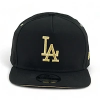 Los Angeles Dodgers Black Metallic Gold New Era A-Frame 9FIFTY Snapback Hat