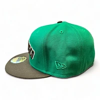 San Francisco Giants Script Green Brown 2007 Golden Gate Patch Gray UV New Era 59FIFTY Fitted Hat