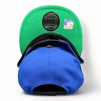 Los Angeles Rams Royal Black Cord Helmet Patch Green UV New Era 9FIFTY Snapback Hat