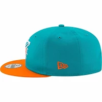 Miami Dolphins Teal Orange Basic NFL New Era 9FIFTY Snapback Hat