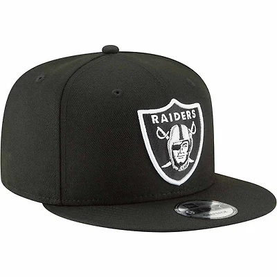 Las Vegas Raiders Black Basic NFL New Era 9FIFTY Snapback Hat