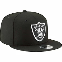 Las Vegas Raiders Black Basic NFL New Era 9FIFTY Snapback Hat