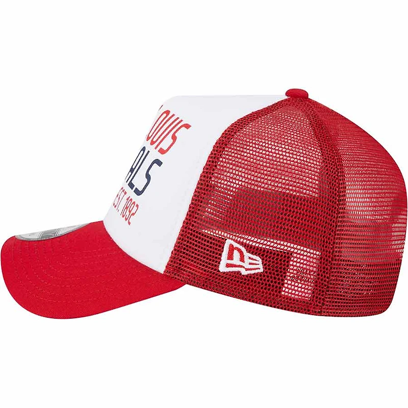  St. Louis Cardinals Stacked Logo New Era 9FORTY Adjustable Hat