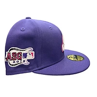 Cleveland Indians Purple Christmas Special 2019 ASG Patch Pink UV New Era 59FIFTY Fitted Hat