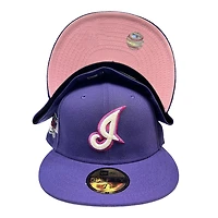 Cleveland Indians Purple Christmas Special 2019 ASG Patch Pink UV New Era 59FIFTY Fitted Hat
