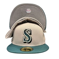 Seattle Mariners Stone Two Tone Christmas Special 30th Aniv Patch Gray UV New Era 59FIFTY Fitted Hat