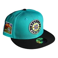 Seattle Mariners Northwest Green "Shining 95" Two Tone 40th Aniv Patch Gray UV 59FIFTY Fitted Hat