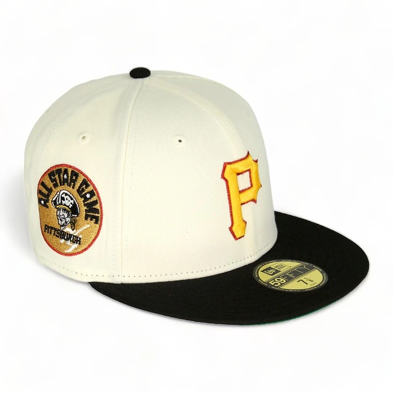 Pittsburgh Pirates Chrome Black 1974 ASG Patch Green UV 59FIFTY Fitted Hat
