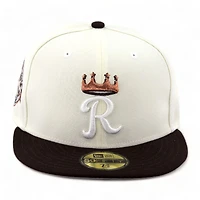 Kansas City Royals Chrome Brown 40th Aniv Patch Gray UV 59FIFTY Fitted Hat