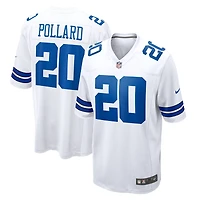 Dallas Cowboys Tony Pollard White Royal Nike Game Jersey