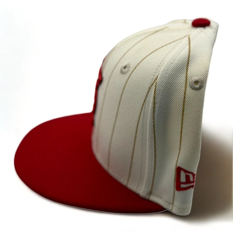 St. Louis Cardinals Chrome Gold Pinstripe Pro Image Exclusive New Era 59FIFTY Fitted Hat