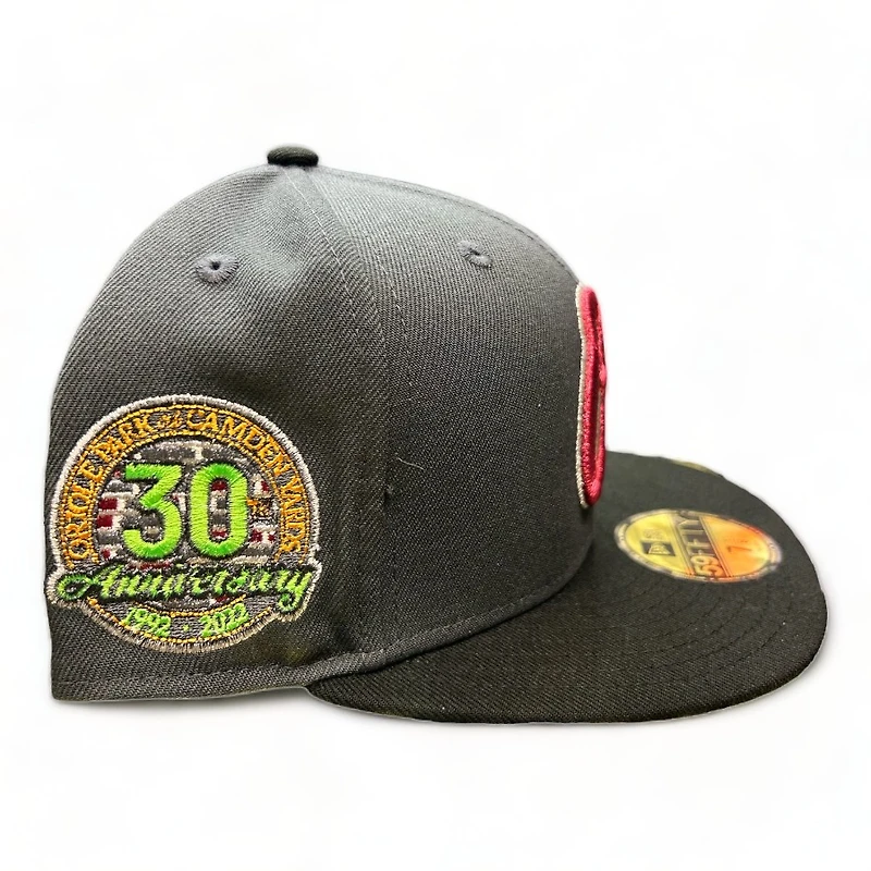 Baltimore Orioles Gray Black Two Tone Holiday Pack 30th Anniversary Patch Green UV New Era 59FIFTY Fitted Hat