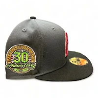 Baltimore Orioles Gray Black Two Tone Holiday Pack 30th Anniversary Patch Green UV New Era 59FIFTY Fitted Hat
