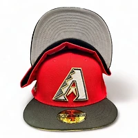 Arizona Diamondbacks Red Two Tone Holiday Pack 2001 WS Patch Gray UV New Era 59FIFTY Fitted Hat