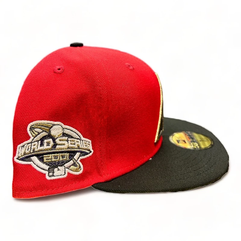 Arizona Diamondbacks Red Two Tone Holiday Pack 2001 WS Patch Gray UV New Era 59FIFTY Fitted Hat