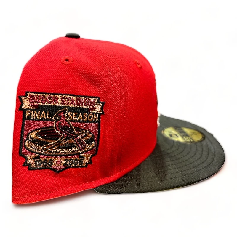 St. Louis Cardinals Red Camo Two Tone Holiday Pack Final Season Patch Gray UV New Era 59FIFTY Fitted Hat