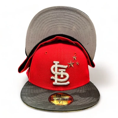 St. Louis Cardinals Red Camo Two Tone Holiday Pack Final Season Patch Gray UV New Era 59FIFTY Fitted Hat