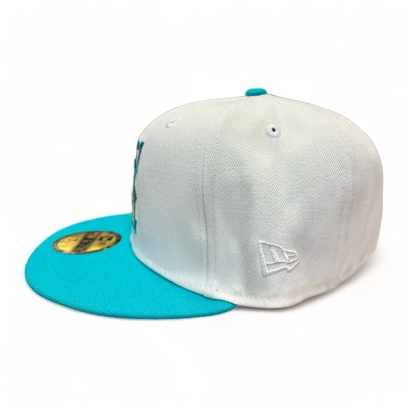 California Angels Chrome Teal 35th Aniv Patch Gray UV New Era 59FIFTY Fitted Hat
