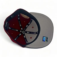 Birmingham Barons Maroon and Graphite "Bonnie & Clyde Pack" Southern League Patch Gray UV New Era 59Fifty Fitted Hat