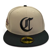 Cincinnati Reds Stone and Graphite "Bonnie & Clyde Pack" 150th Anniversary Patch Gray UV New Era 59Fifty Fitted Hat