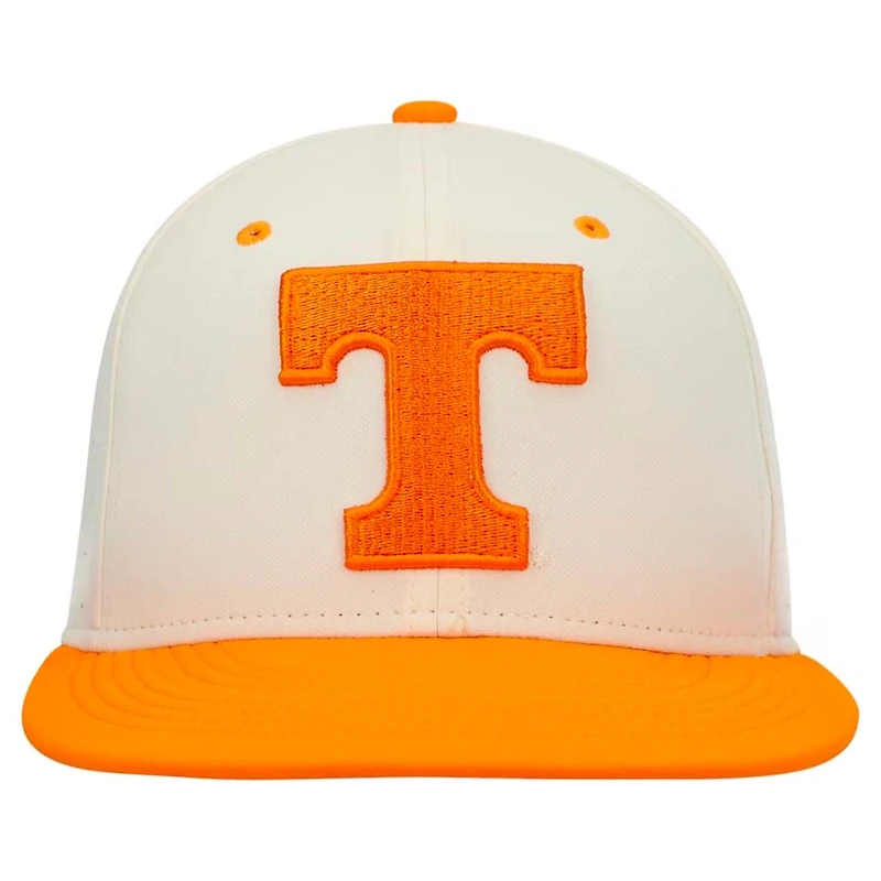 Tennessee Volunteers Cream Orange Team Baseball True Performance Fitted Hat