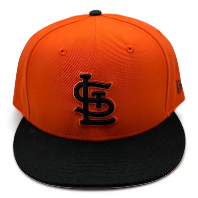 St. Louis Cardinals Orange Black Two Tone Basic New Era 9FIFTY Snapback Hat