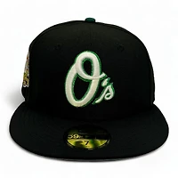 Baltimore Orioles Black "East Cook Up Pack" Camden Yards 30th Anniversary Patch Green UV New Era 59Fifty Fitted Hat