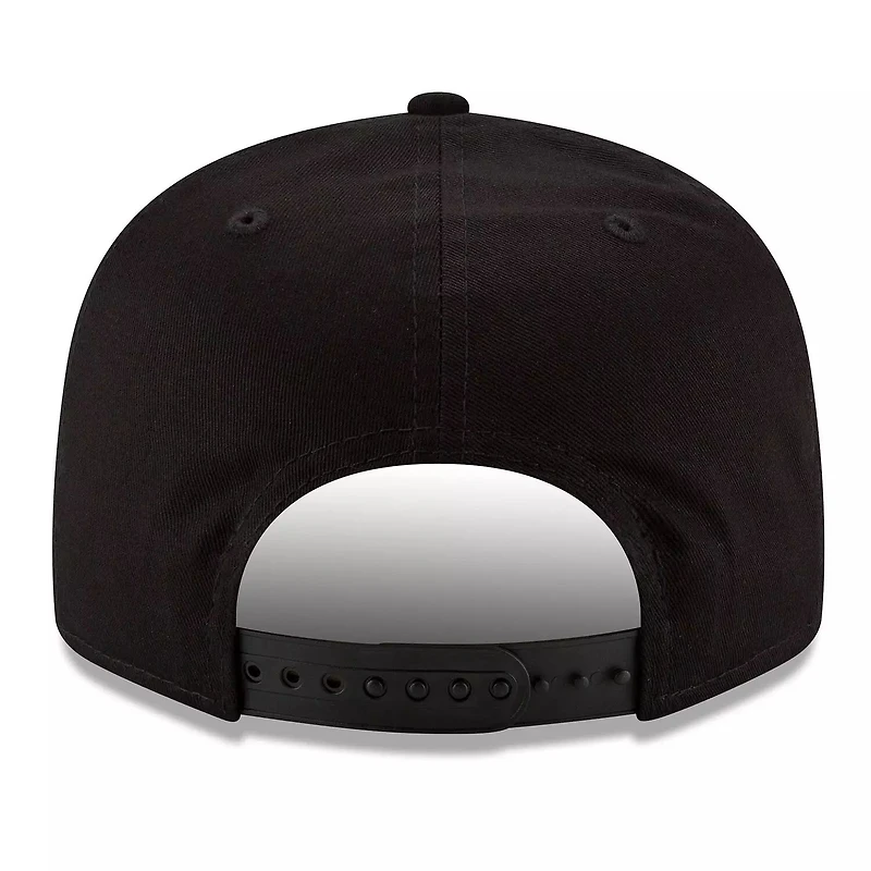 Detroit Lions Black Basic NFL New Era 9FIFTY Adjustable Snapback Hat