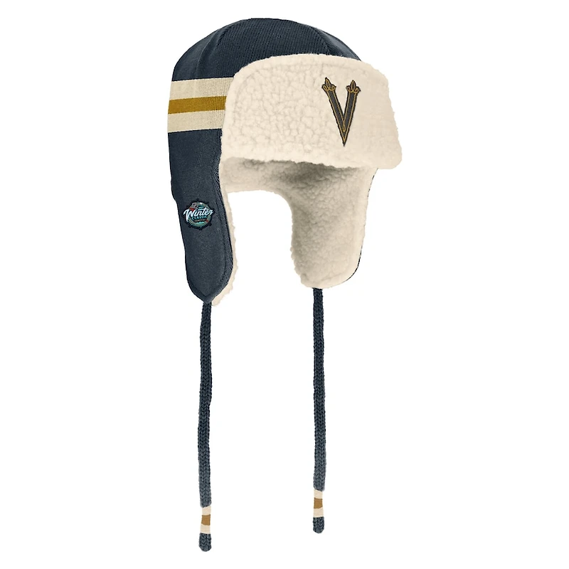 Vegas Golden Knights Charcoal Cream 2024 NHL Winter Classic Trapper Hat