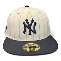 New York Yankees Chrome Gold Pinstripe Pro Image Exclusive Era 59FIFTY Fitted Hat