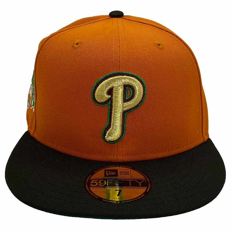 *PREORDER* Philadelphia Phillies Burnt Orange and Black Coast To Pack 1996 All Star Game Patch Green UV New Era 59Fifty Fitted Hat