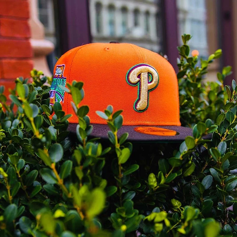 *PREORDER* Philadelphia Phillies Burnt Orange and Black Coast To Pack 1996 All Star Game Patch Green UV New Era 59Fifty Fitted Hat