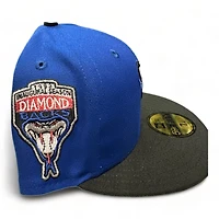 Arizona Diamondbacks Royal Black Two Tone 1998 Inaugural Patch Red UV New Era 59FIFTY Fitted Hat